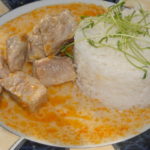 dusené bravčové mäso s ryžou